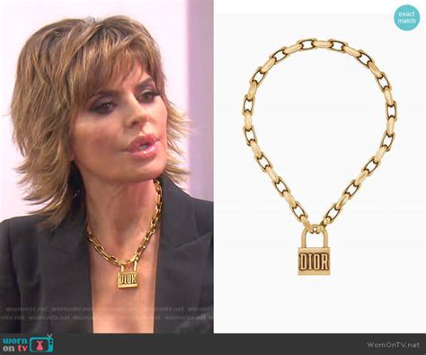 lisa rinna dior necklace|Lisa Rinna designer hats.